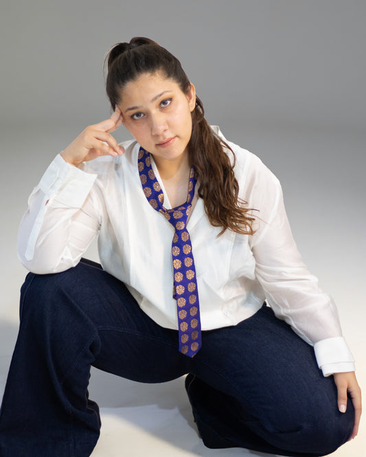 Roman Empire - Chanderi Silk Tie
