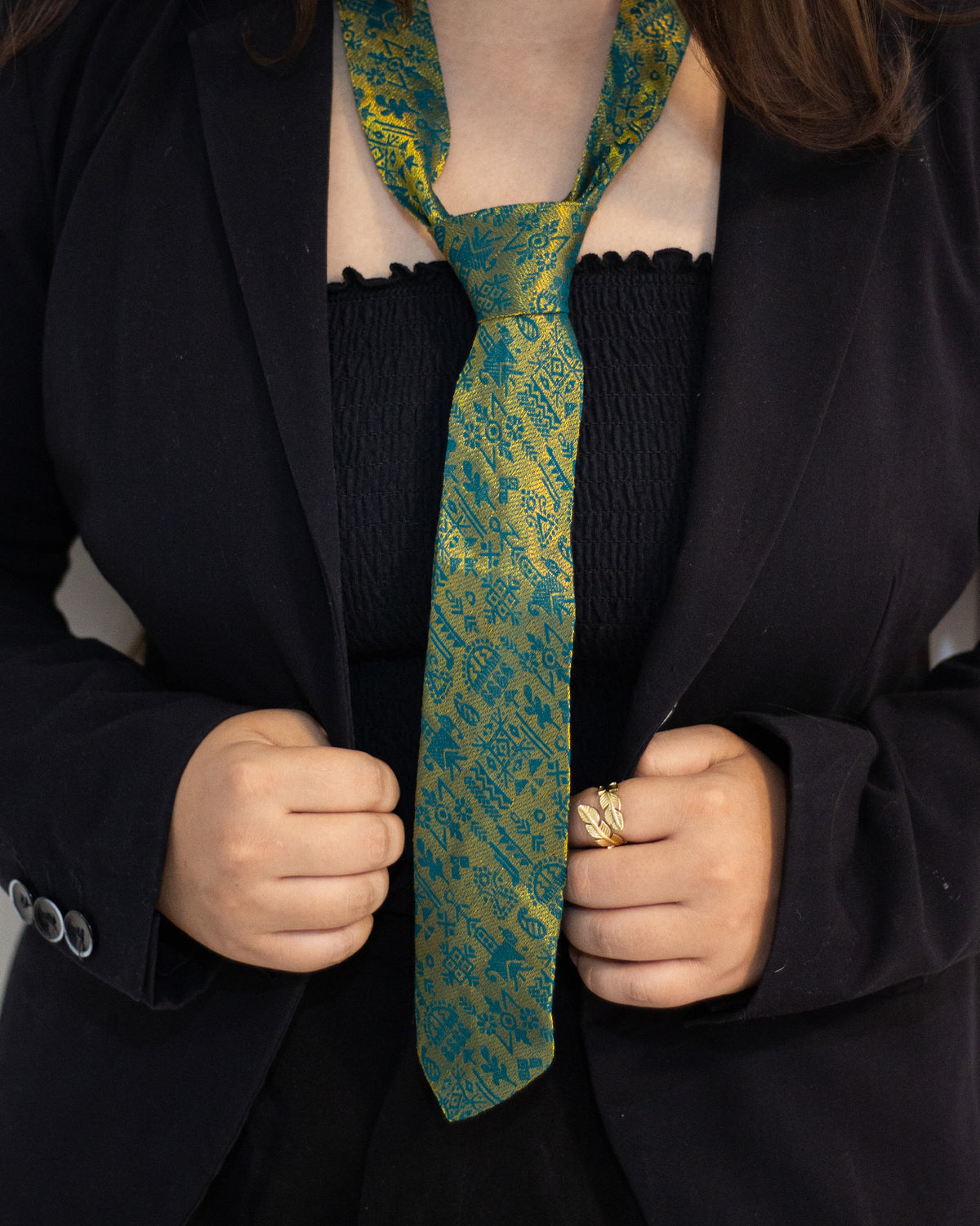 Touch Grass -  Brocade Tie